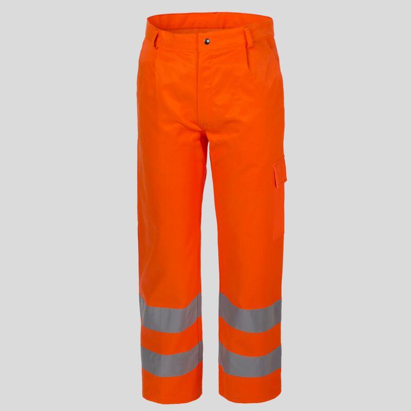 A00117 Pantalone ad alta visibilità multitasche EN ISO 20471 cl.2 60% cotone 40% poliestere 240gr  Thumbnail