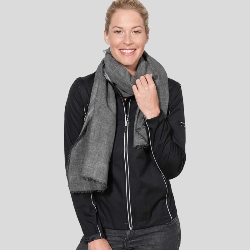 JN1121 James&Nicholson Softshell donna con maniche staccabili leggero elasticizzato senza pile interno 100% poliestere 230gr Thumbnail