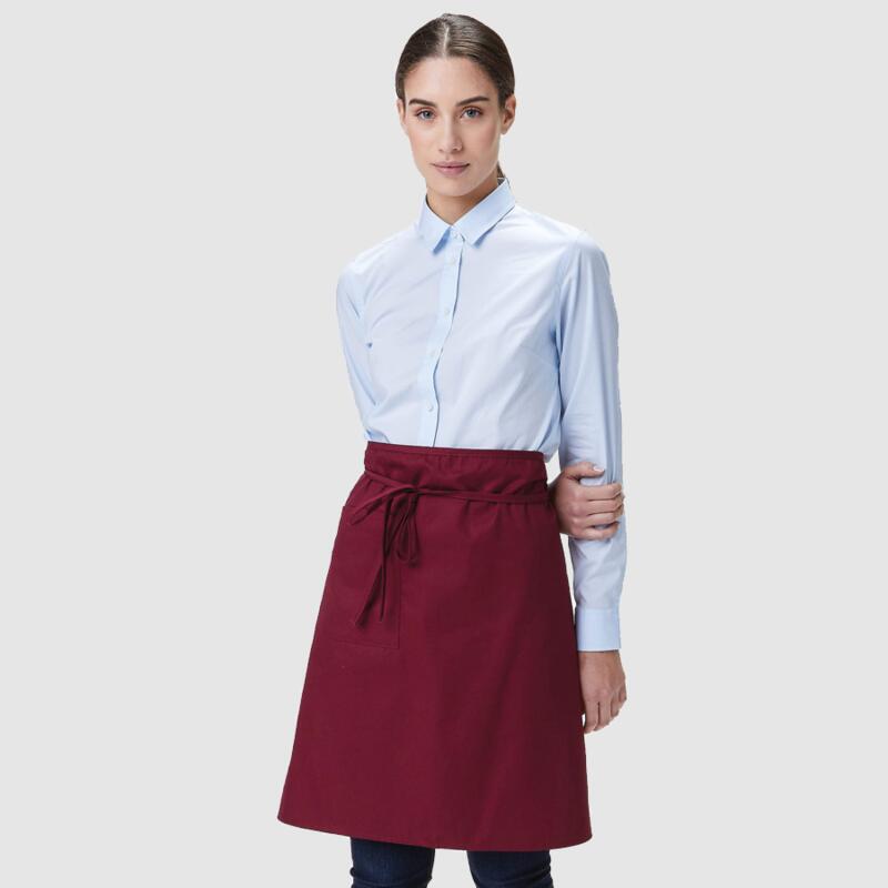 MI008 Colore Italiano Grembiule lungo tasca laterale 65% poliestere 35% cotone Thumbnail