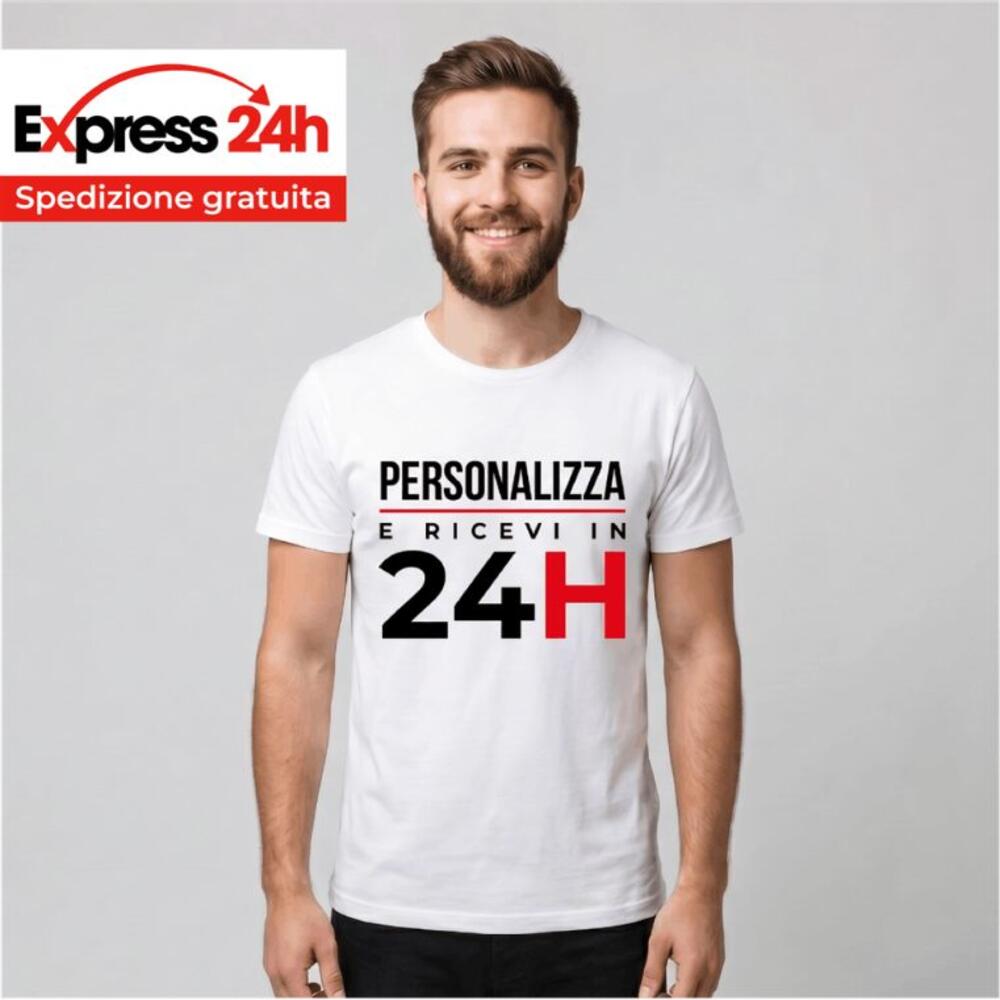 T-shirt Maglietta personalizzata uomo Stampata e Spedita in 24 ore Thumbnail
