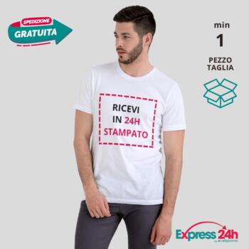 T-shirt Maglietta personalizzata uomo Stampata e Spedita in 24 ore Thumbnail