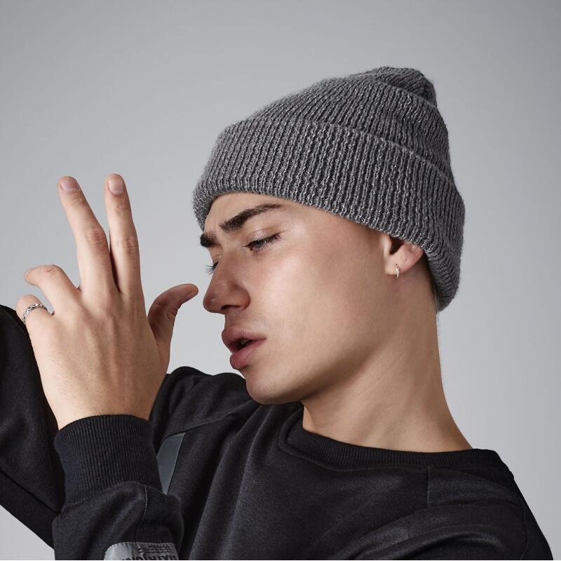 B407 Beechfield Berretto in fibre altamente riflettenti 84% acrilico 16% poliestere Thumbnail