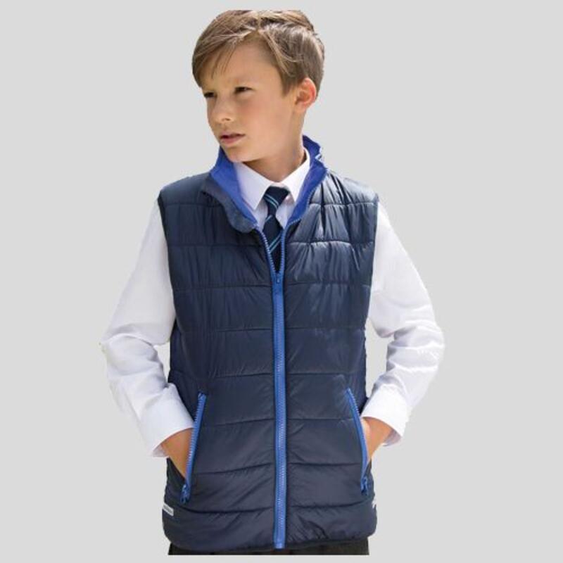 R234Y Result Gilet bambino con fodera interna bicolore 100% poliestere Thumbnail