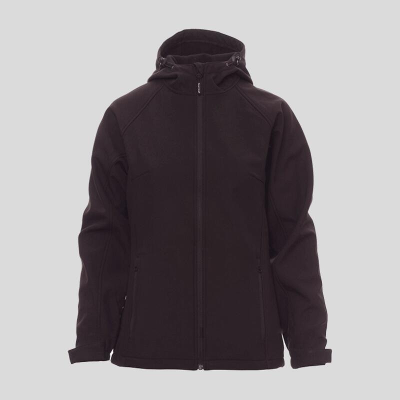 Gale Lady Payper Giacca donna softshell con cappuccio e stringipolsi 100% poliestere 320g/m2 DPI di I° categoria EN 14058:2017 Thumbnail