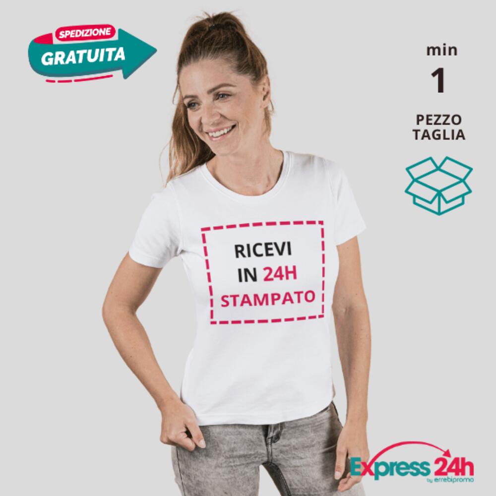 T-shirt Maglietta personalizzata donna Stampata e Spedita in 24 ore Thumbnail