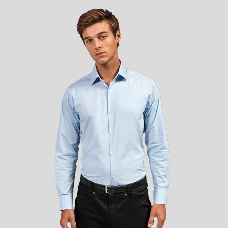 PR244 Premier Camicia Uomo Stretch Fit 97% cotone 3% elastane 115gr Thumbnail
