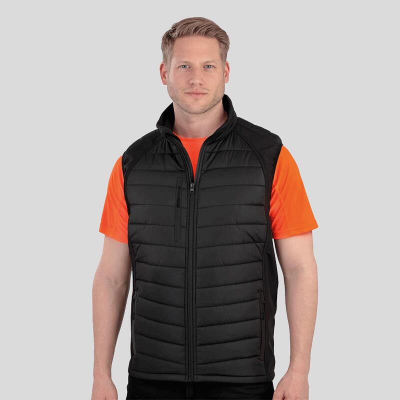 R238X Result Gilet softshell ibrido trapuntato uomo impermeabile 100% poliestere 280 g/m2 Thumbnail