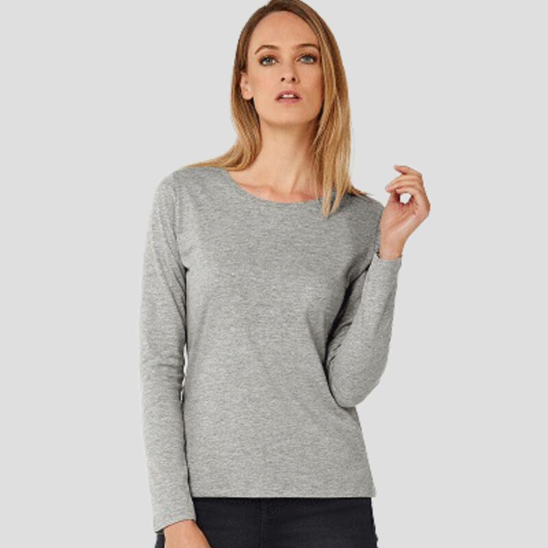 TW06T B&C #E150 T-shirt donna manica lunga Classic fit 100% cotone 145gr Thumbnail