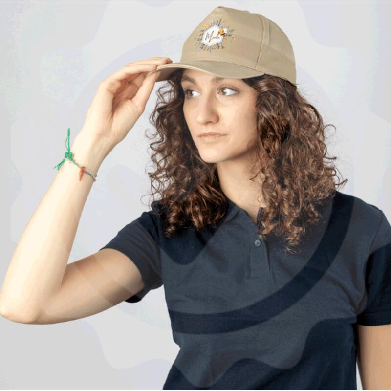 BS600 Blackspider Cappellino baseball 5 pannelli chiusura in velcro visiera curva 100% cotone 160 gr Thumbnail