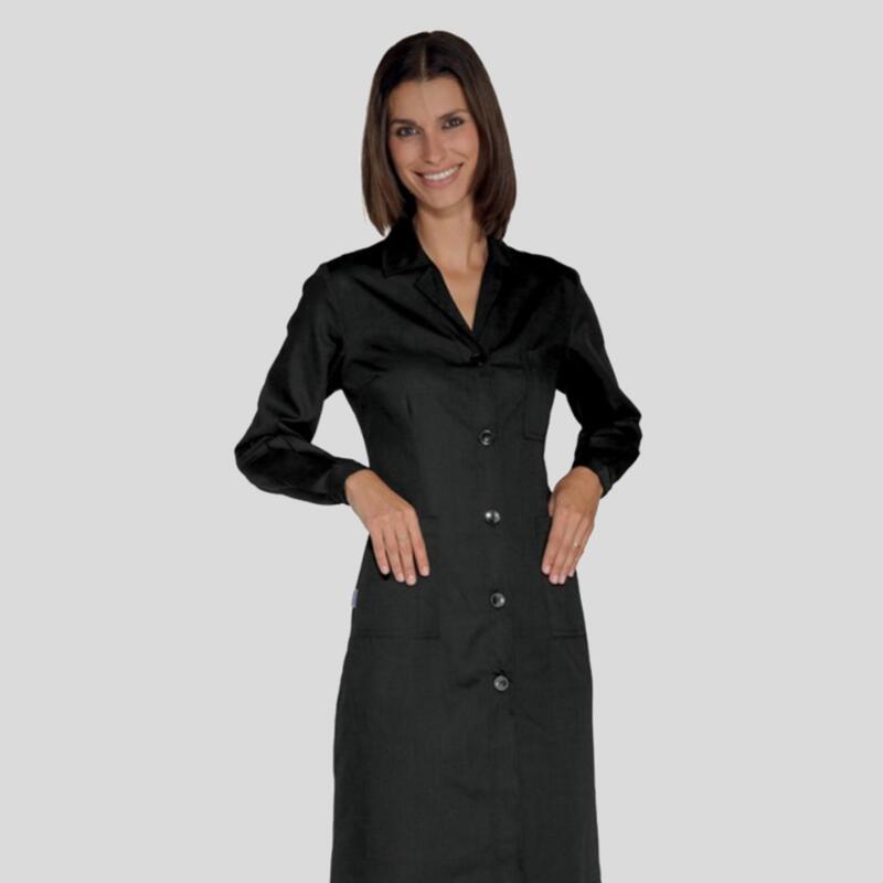 0090 Camice da donna leggero da lavoro bottoni ad asola 35% cotone 65% poliestere 125gr Thumbnail