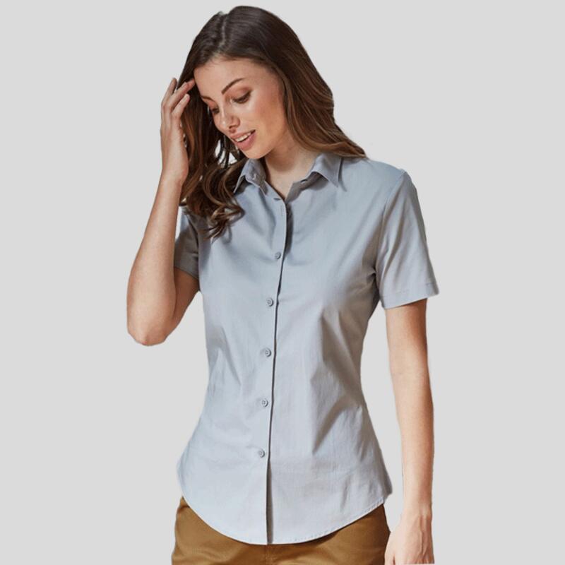 PR346 Premier Camicia Donna maniche corte Stretch Fit 97% cottone 3% elastane 115gr Thumbnail