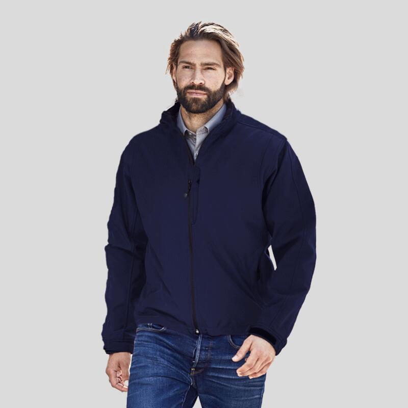 JN135 James&Nicholson Giacca softshell uomo antivento traspirante 95% poliestere 5% elastane 330gr Thumbnail