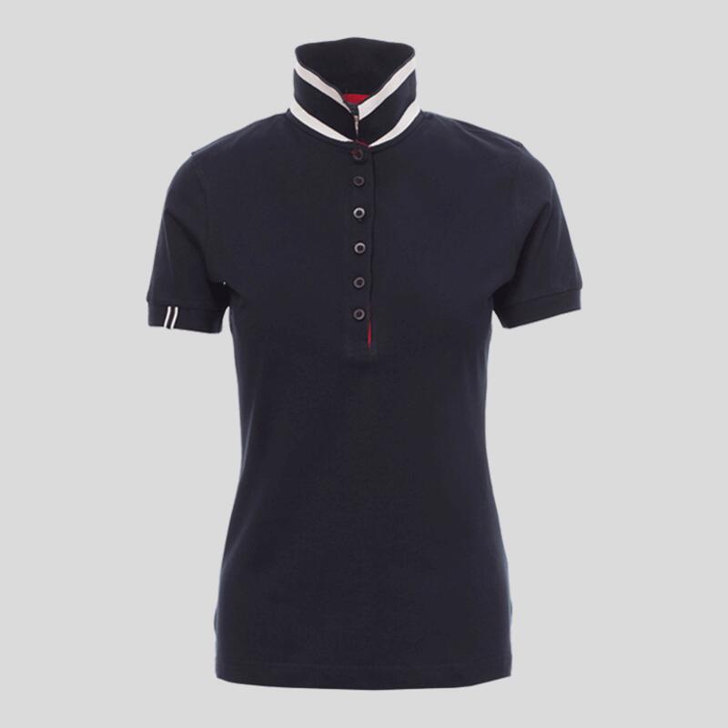 Memphis Lady Payper Polo donna in jersey con collo e inserto manica in contrasto 100% cotone 175gr Thumbnail