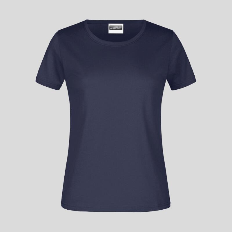 JN789 James&Nicholson T-Shirt donna no label 100% cotone single jersey 180gr  Thumbnail