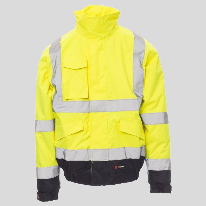 Paddock Payper Giubbotto multitasche corto Imbottito alta visibilità EN ISO 20471 Cl.3  Thumbnail