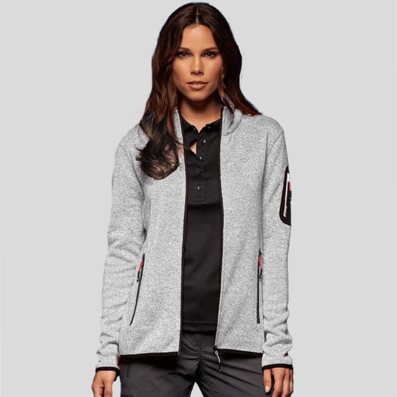 JN761 James&Nicholson Pile da donna melange con tasche laterali Classic fit 280gr Thumbnail