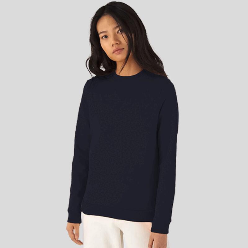 WW02W B&C Felpa donna LEGGERA girocollo Body Fit 80% cotone 20% poliestere 280gr Thumbnail