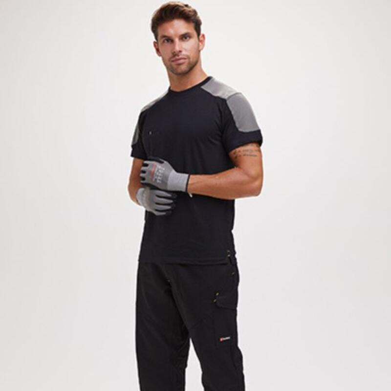 Corporate Payper T-shirt bicolore da lavoro con taschino 60% cotone 40% poliestere 165gr  Thumbnail