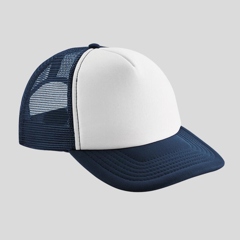 B645 Beechfield Vintage Snapback Trucker Cappellino Vintage visiera piatta e laterali in rete Thumbnail