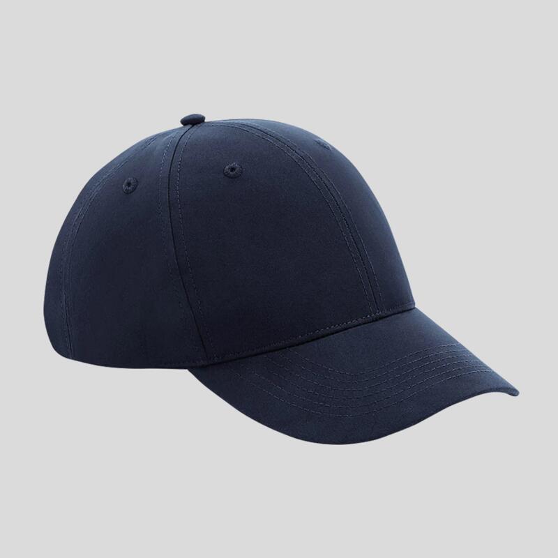B70R Beechfield Cappellino a 6 pannelli in 100% poliestere riciclato con etichetta  interna remobivile per il rebranding Thumbnail