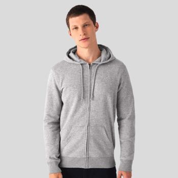 B&C Collection WU35B B&C Organic Felpa uomo leggera cappuccio e zip Body Fit 80% cotone OCS 20% poliestere riciclato 280g WU35B B&C Organic WU35B B&C Organic Felpa uomo leggera cappuccio e zip Body Fit 80% cotone OCS 20% poliestere riciclato 280g Thumbnail