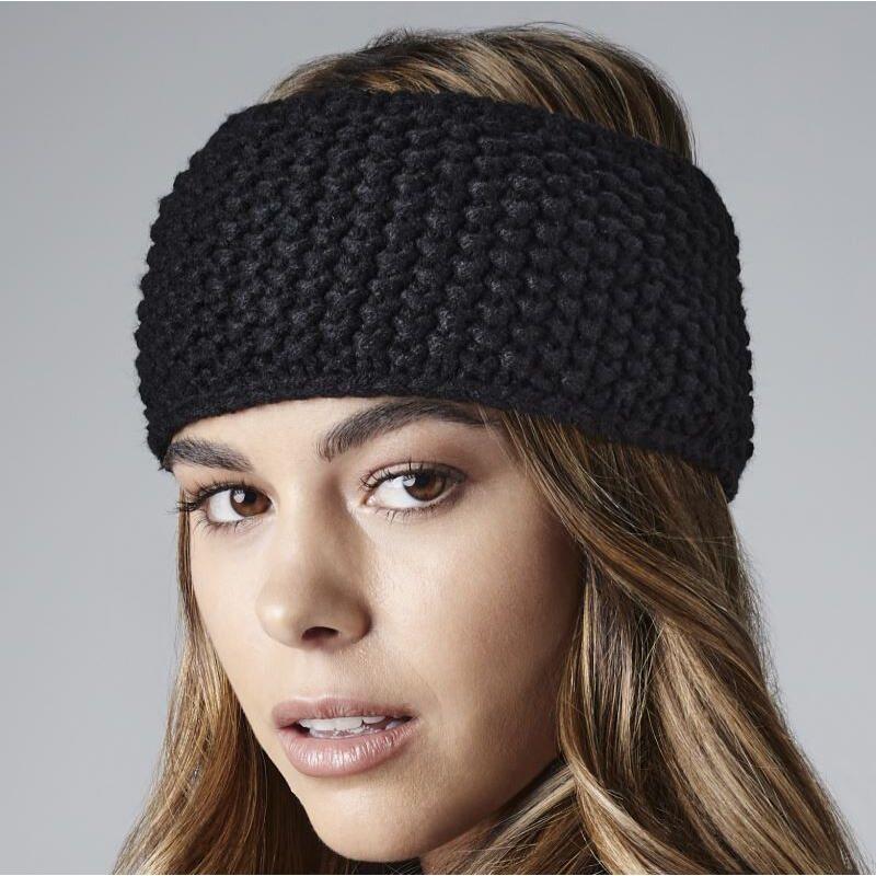 B434 Beechfield Fascia lavorata a maglia con interno in pile  Thumbnail