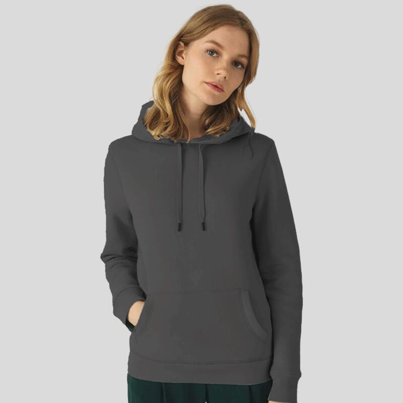 WW02Q B&C Queen Felpa donna con cappuccio Classic Fit 80% cotone 20% poliestere 280g Thumbnail