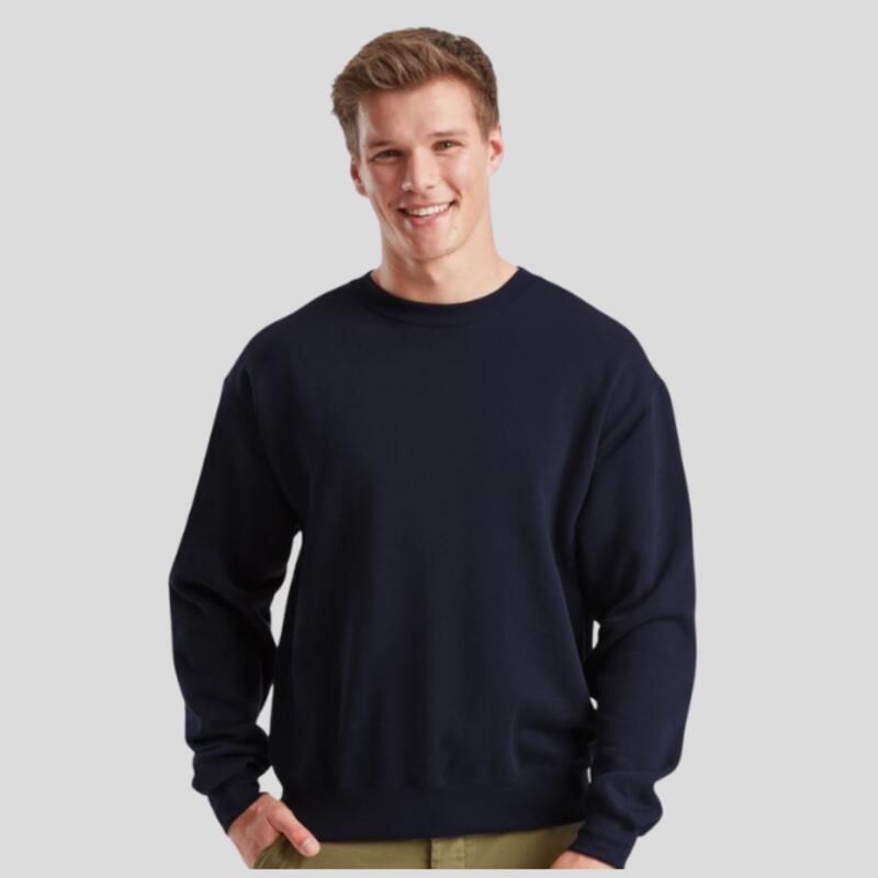 622020 Fruit of the Loom Felpa girocollo maniche set-in busto tubolare 80% cot 20% pol 280gr Thumbnail