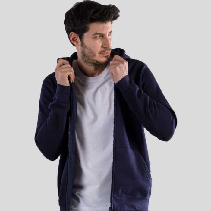 BS333 BlackSpider felpa con cappuccio e zip lunga 70% cotone 30% poliestere 280g Thumbnail