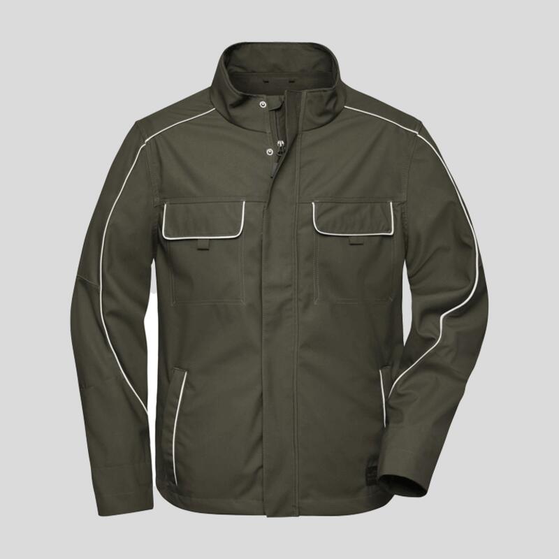 JN882 James&Nicholson Softshell da lavoro leggero interno interlock, antivento e idrorepellente Thumbnail