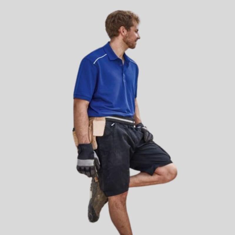 JN892 James&Nicholson polo da lavoro uomo lavabile a 60° misto poliestere/cotone Thumbnail