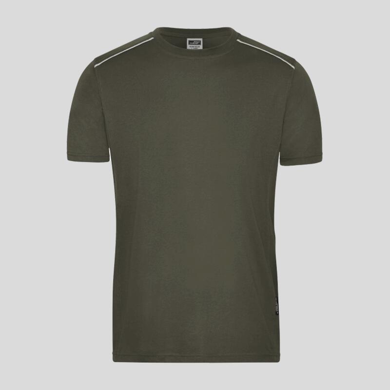 JN890 James&Nicholson t-shirt da lavoro uomo lavabile a 60° misto poliestere/cotone Thumbnail