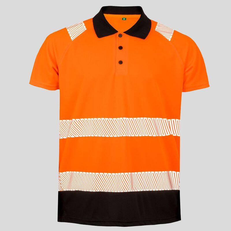 R501X Result Polo bicolore alta visibilità EN ISO 20471 Cl. 2 100% poliestere riciclato 155g Thumbnail