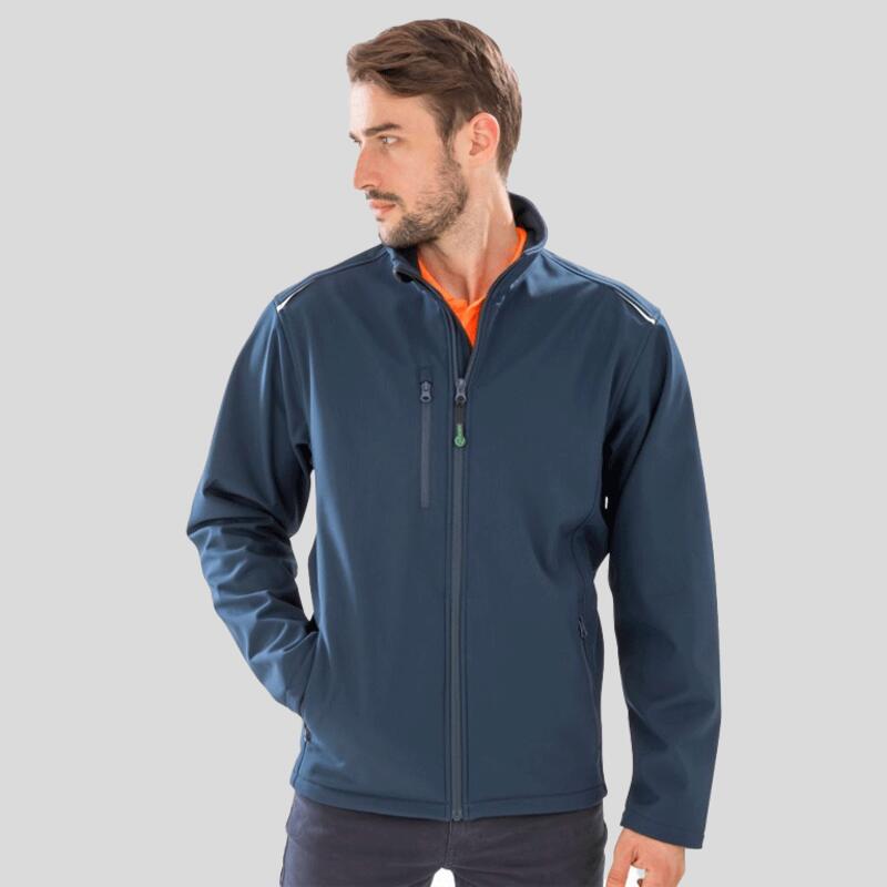 R900M Result Giacca Softshell 3 Strati tessuto ottenuto da bottiglie di plastica PET  Thumbnail