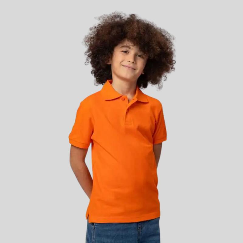 BSK201 Black Spider Polo bambino maniche corte 2 bottoni 100% cotone 180gr Thumbnail