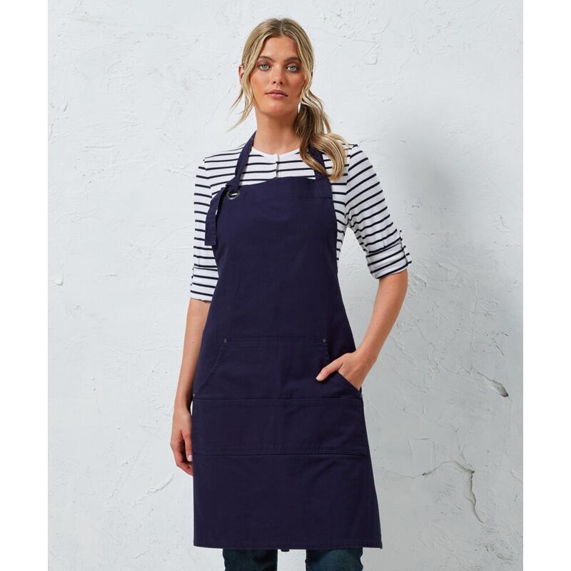 PR137 Premier Grembiule con pettorina e 4 tasche anteriori 100& cotone pesante 320g Thumbnail