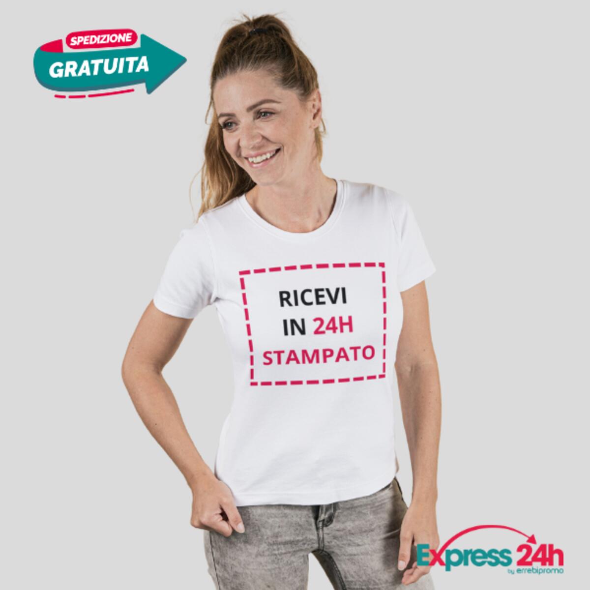 T-shirt maglietta donna personalizzata - Stampa Online con Logo Ricevi in 24 ore Thumbnail