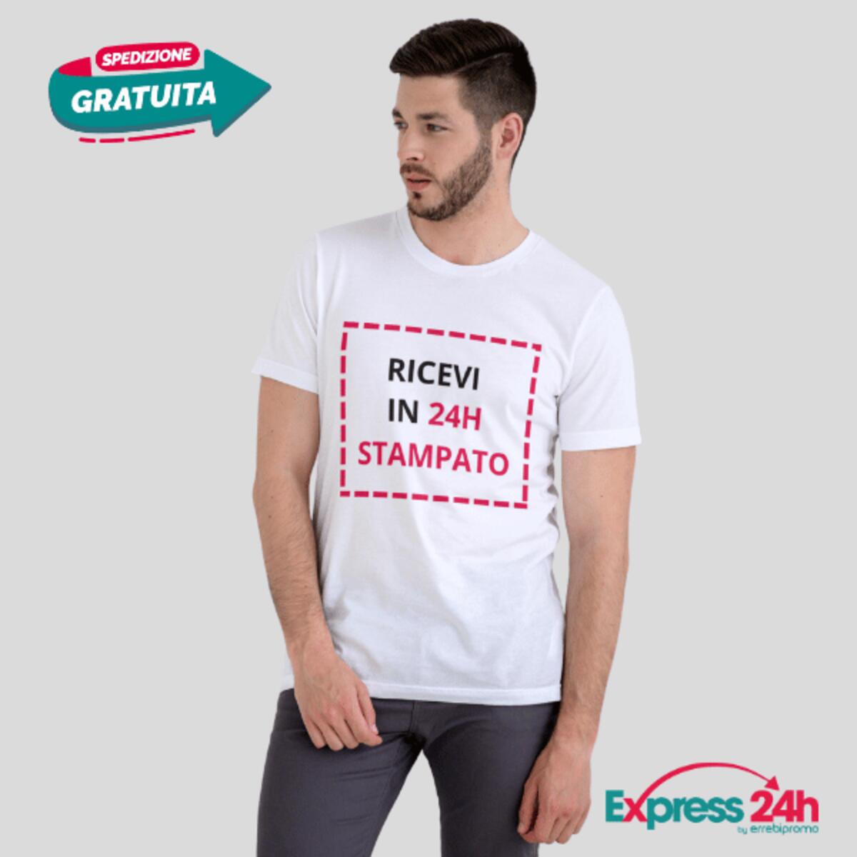 T-shirt maglietta uomo personalizzata - Stampa il tuo Logo Ricevi in 24 ore Thumbnail