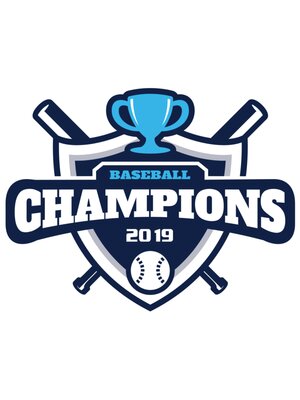 Champions Baseball logo template 02