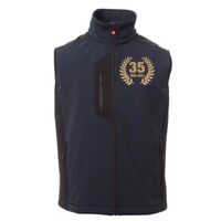 Cork Gilet Softshell da uomo bicolore elasticizzato con tasca al petto 95% poliestere 5% elastan 320gr Thumbnail