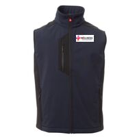 Cork Gilet Softshell da uomo bicolore elasticizzato con tasca al petto 95% poliestere 5% elastan 320gr Thumbnail