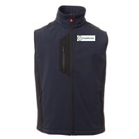 Cork Gilet Softshell da uomo bicolore elasticizzato con tasca al petto 95% poliestere 5% elastan 320gr Thumbnail