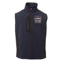 Cork Gilet Softshell da uomo bicolore elasticizzato con tasca al petto 95% poliestere 5% elastan 320gr Thumbnail