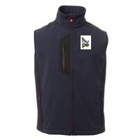 Cork Gilet Softshell da uomo bicolore elasticizzato con tasca al petto 95% poliestere 5% elastan 320gr Thumbnail