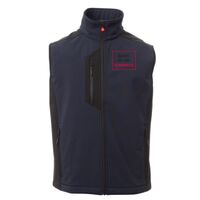 Cork Gilet Softshell da uomo bicolore elasticizzato con tasca al petto 95% poliestere 5% elastan 320gr Thumbnail