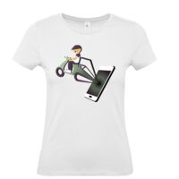 T-shirt Maglietta donna girocollo 100% cotone Stampata e Spedita in 24 ore Thumbnail