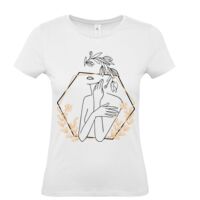 T-shirt Maglietta donna girocollo 100% cotone Stampata e Spedita in 24 ore Thumbnail