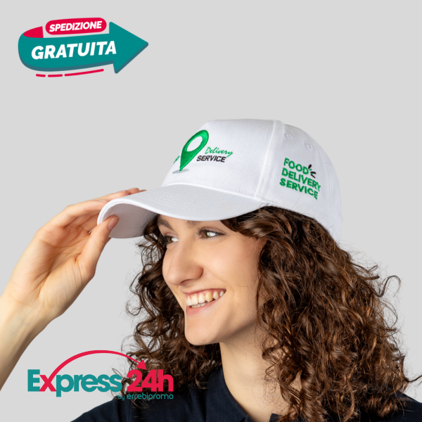 OVS Berretto Da Baseball Verde Con Ricamo Logo - Cappello Casual In Cotone