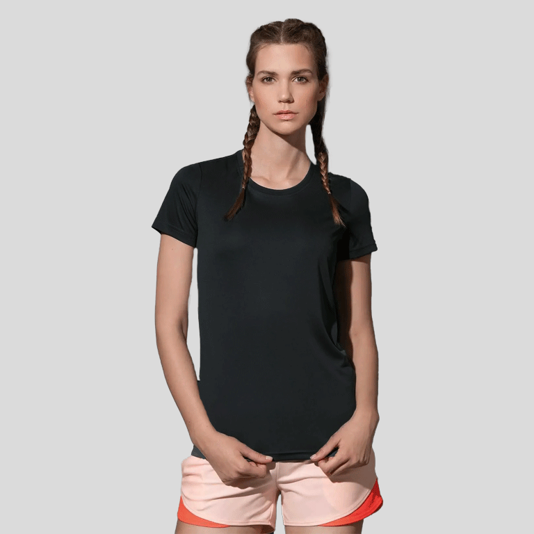 Stedman Maglietta Donna – Cotone Ecologico, Girocollo Allargato, Basic